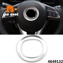 ABS Chrome For Mazda CX-5 CX5 Car Steering Wheel Panel trim Cover auto Interior Accessories styling 2012 2013 2014 2015 2016 ABS Chrome For Mazda CX-5 CX5 Car Steering Wheel Panel trim Cover auto Interior Accessories styling 2012 2013 2014 2015 2016