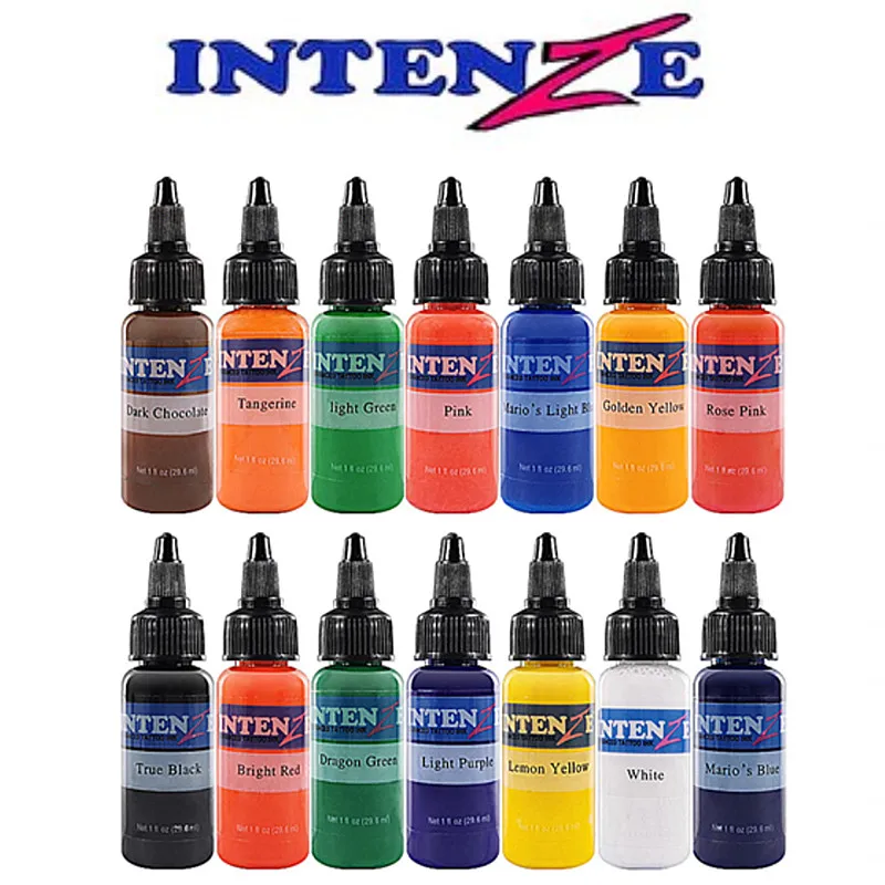 14pcs Tattoo Ink Permanent Eyebrow Permanent Makeup 30ml Tattoo Ink For