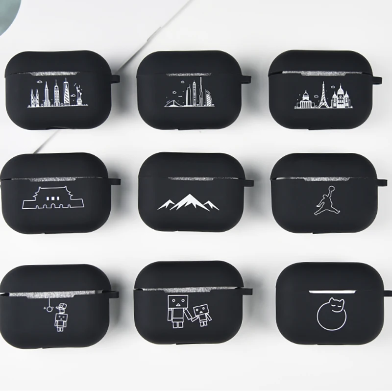 Чехол для беспроводных наушников Apple AirPods Pro силиконовый чехол с зарядкой Airpods pro 3