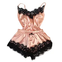 Нижнее белье Искушение Babydoll нижнее белье Ночная рубашка кружевная майка Caraco Dentelle Femme модное сексуальное кружевное ночное белье