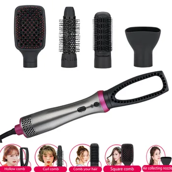 

Hair Straightener Style Volumizer Rotating 3 in 1 Multifunctional Roller Rotate Styler Comb Hot Air Styling Brush Dry Salon Home