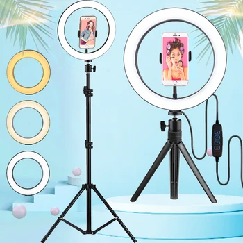 

Orsda Led Ring Light selfie ringlight lamp video Studio light ring lamp with tripod for photo Youtube tik tok hight 3500-5500k