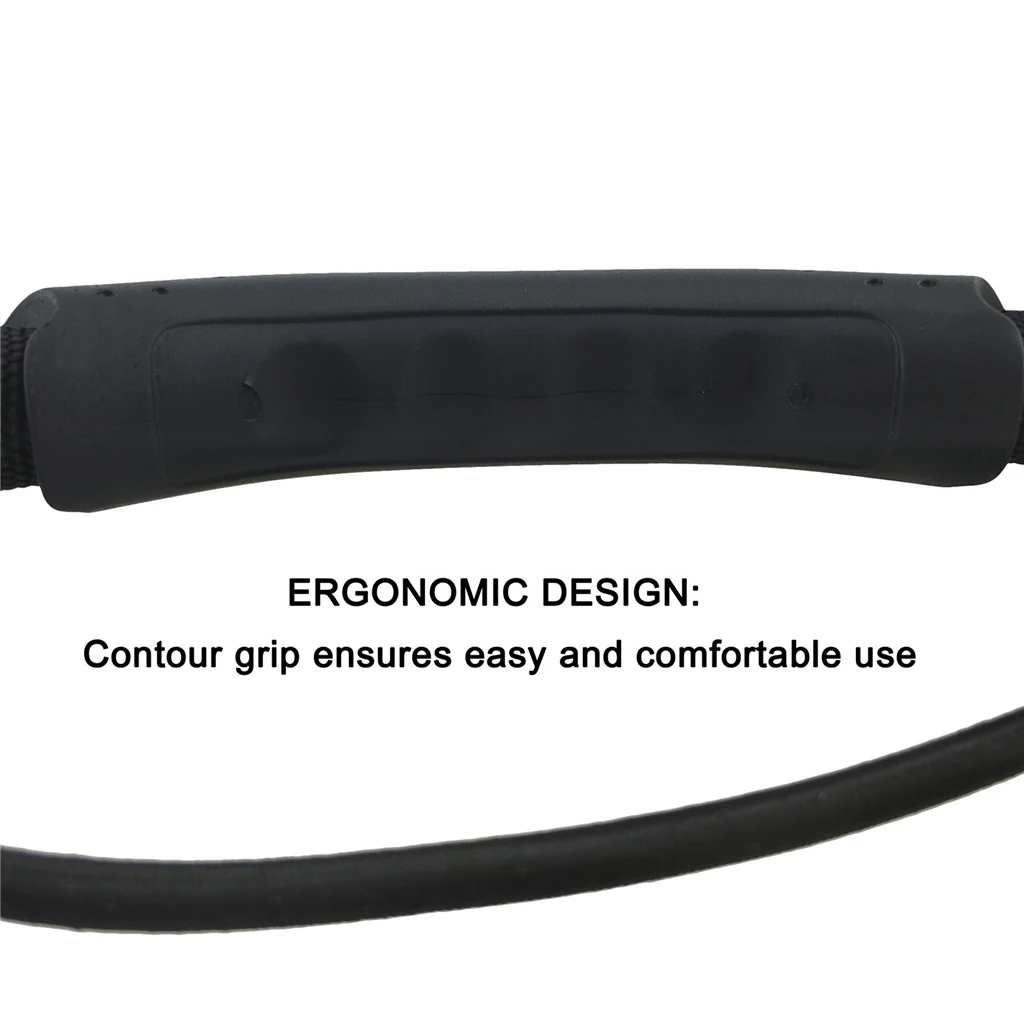 28.5cm Black Kayak Canoe Boat Side Mount Carry Handle Fixing Paddle + Bungee Cord Accessory