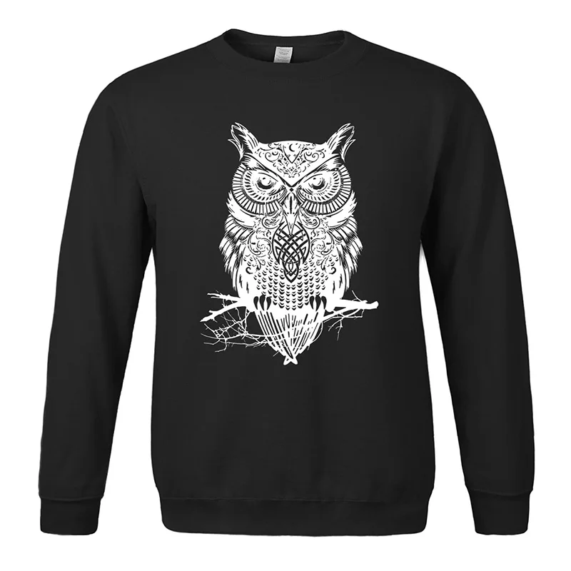 

2019 New Owl Cartoon Printing European And American Trend Sports Men's Sweatshirt Casual Explosion Dropshipping