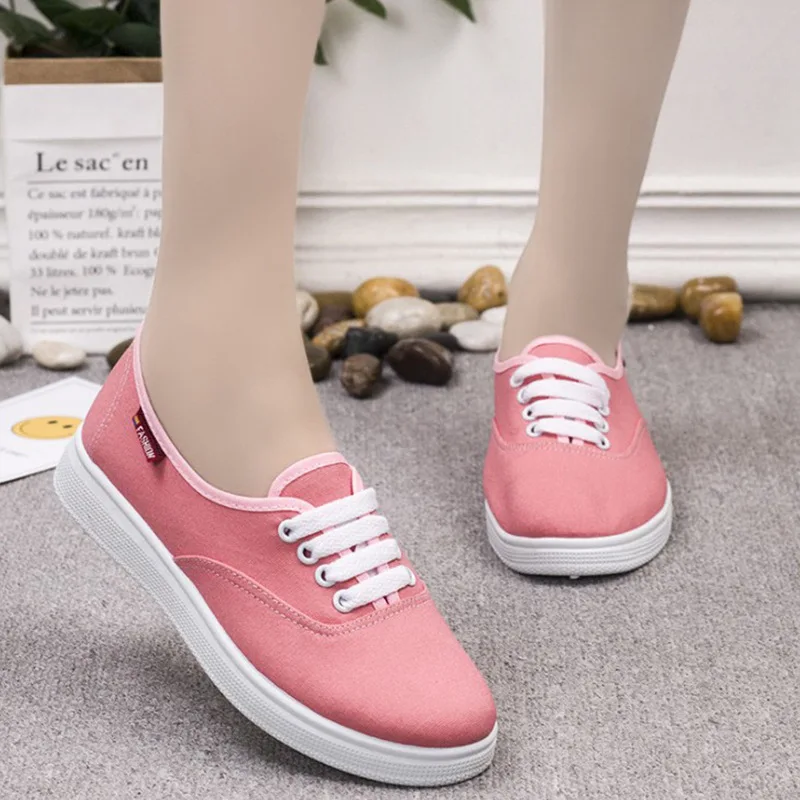 

2019 New Style Autumn Summer Women's Canvas Shoes WOMEN'S Casual Shoes Anti-slip Students Shoes Lightweight Breathable Women's C
