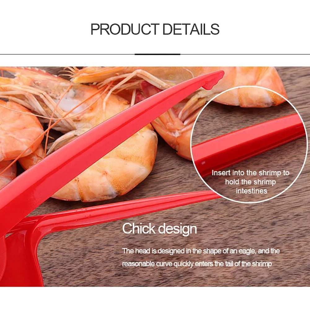 Peeling Shrimp Plastic Shrimp Shelling Tool Red Shrimp Separator Seafood Kitchen Tool