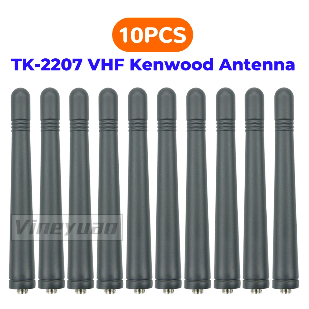 

10 X 136-174Mhz VHF Helical Antenna for Kenwood TK2107 TK2206 TK-2200 TK2207 TK2212 TK2118 TK2260 TK2280 TK2300 TK-5220 Radios