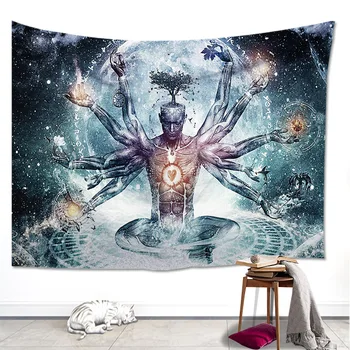 

Decorative Tapestry Ins Wind Wall Head Bedroom Decoration Live Digital Printing Cross-Border Halloween Custom Celebrity Hanging