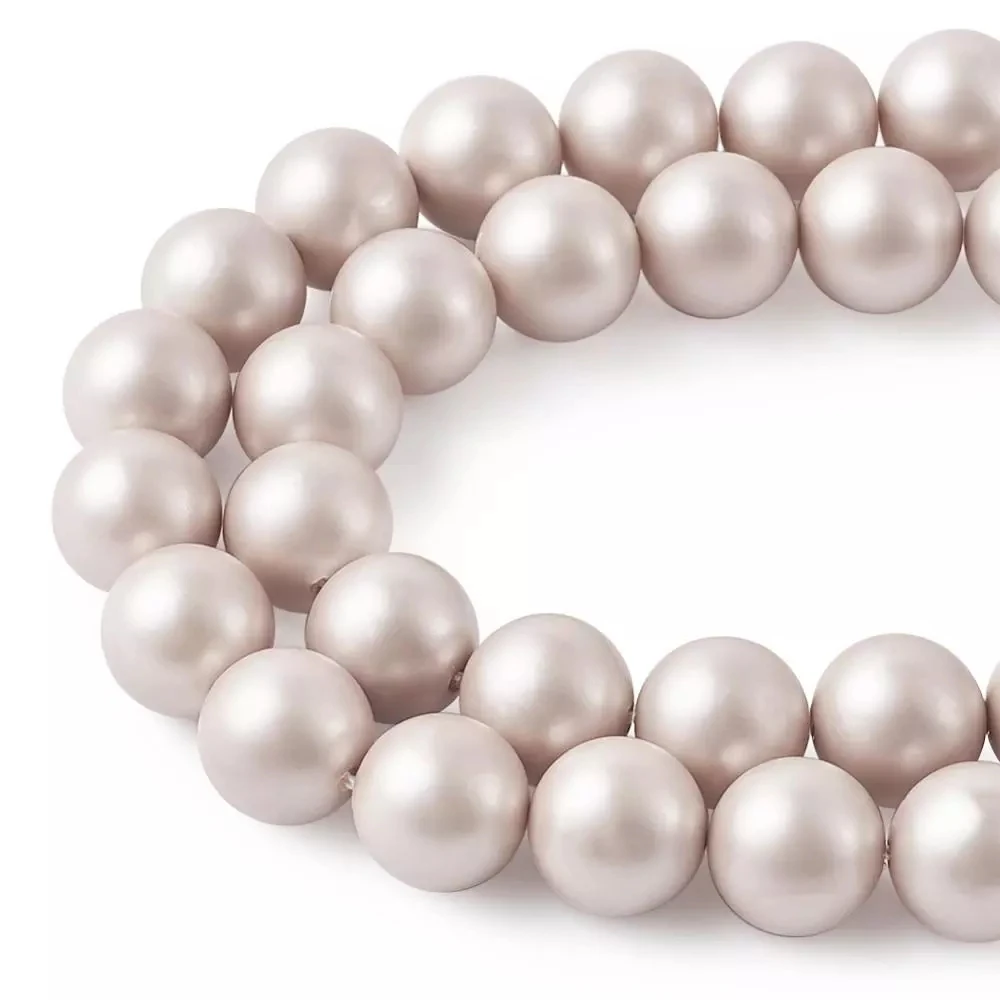Pandahall Cuentas de perlas redondas esmeriladas para fabricación de joyas, 1 hebra, espaciador suelto, DIY, pulsera, collar, 4, 6, 8, 10, 12mm|cuentas| AliExpress