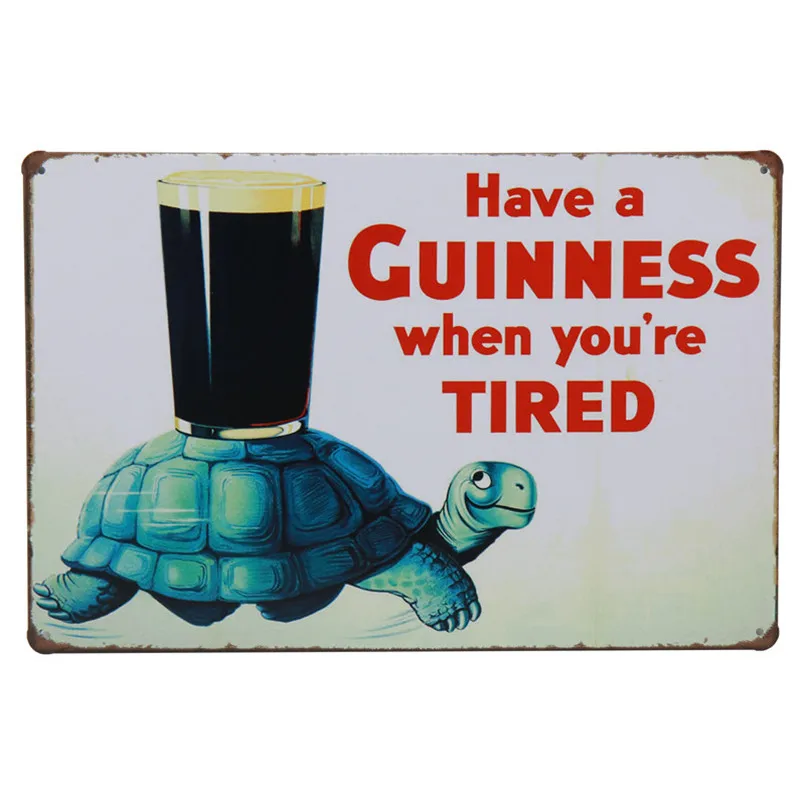 My Guinness Рок гитара настенная Ретро Живопись жестяная вывеска плакат табличка наклейки бар металлический гаражный Знак Домашний декор 30X20 см H73 - Цвет: O