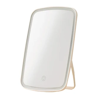 

For Xiaomi Intelligent portable makeup mirror desktop folding mirror with led lighting lamp dormitory for women men makeup tool
