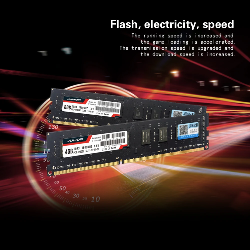 JUHOR DDR3, 4 ГБ, 8 ГБ, 1600 МГц, 1,5 в, настольный ПК, банк памяти, оперативная память, низкая мощность, 240pin, для всех настольных компьютеров AMD, Intel