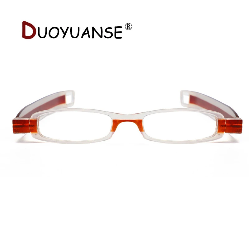 DUOYUANSE 360 Новые складные старые очки для чтения Модные Портативные вращающиеся очки унисекс очки для чтения Держатель для ручки очки+ 2,0