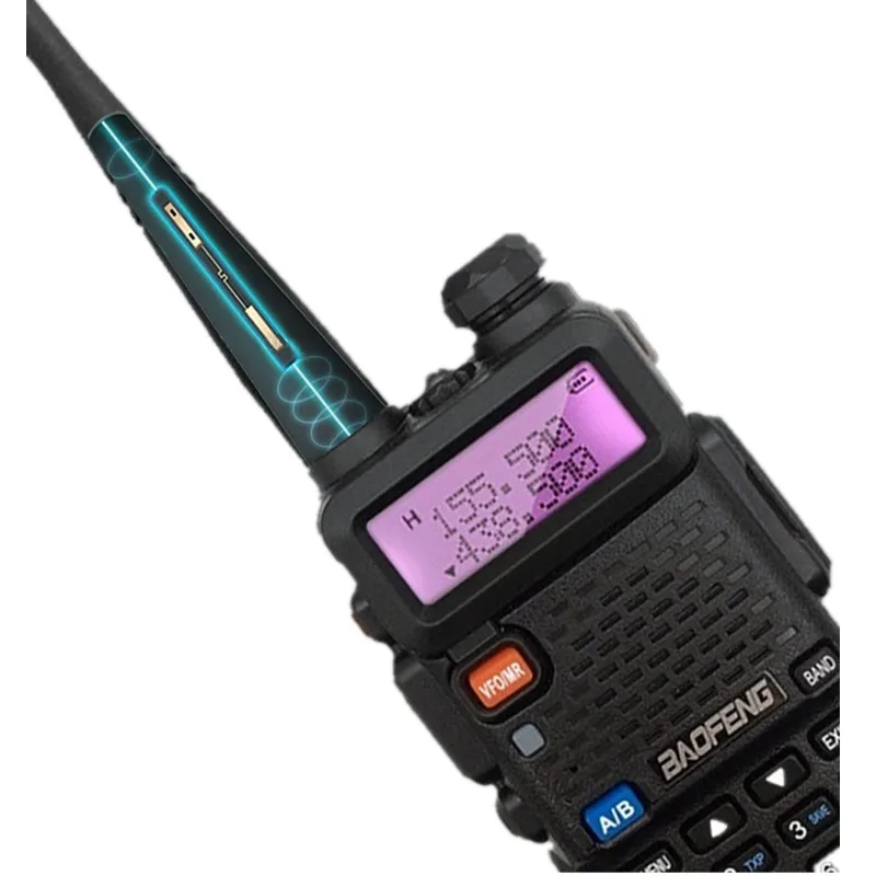 1PC Baofeng UV-5R Walkie Talkie UHF VHF Portable CB Ham Radio Station Amateur Police Scanner Radio Intercome HF Transceiver UV5R