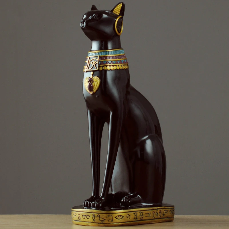 Egyptian Cat Ornament Home Decoration Deco Egiptian Decor Egyptian Gods Statue Egyptienne Egipto Home Decoration Accessories Figurines Miniatures Aliexpress