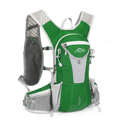 Водонепроницаемый велосипедный мужской женский спортивный нейлоновый рюкзак для езды на велосипеде, туризма, кемпинга, гидратации, велоспорта - Цвет: Green