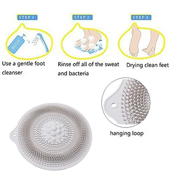 

Foot Scrubber Pad Shower Spray Foot Dead Skin Remover Friction Cleaner SPA Pad