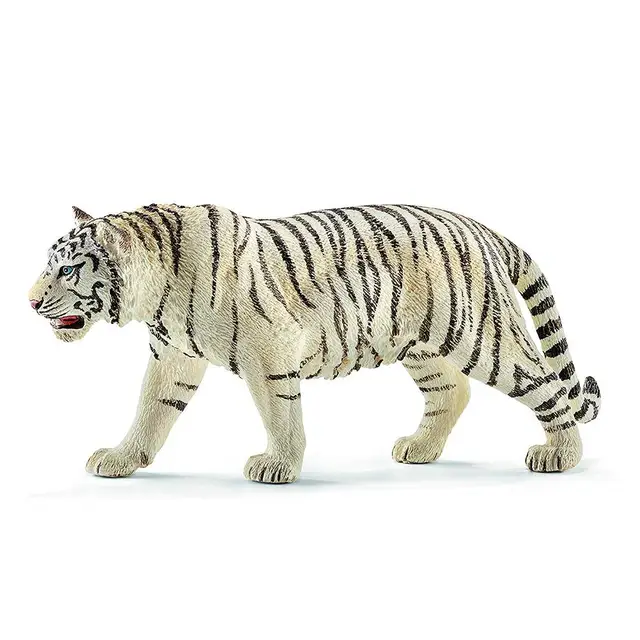 6.2inch White Tiger PVC Figures 14731 Wild Life Animal Educational Creature Toys For Children Boys And Girls 1
