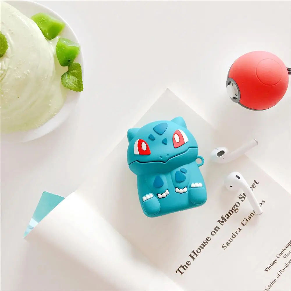 Милый 3D мультяшный чехол для наушников Miao frog seedSilicone для Apple New AirPods 1/2 беспроводной bluetooth чехол для гарнитуры