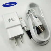 Samsung US Plug быстрое зарядное устройство адаптер Быстрая зарядка 150 см Micro USB кабель для Galaxy S6 S7 Edge A3 A5 A7 Note 5 4 J7 J5 J3 J1