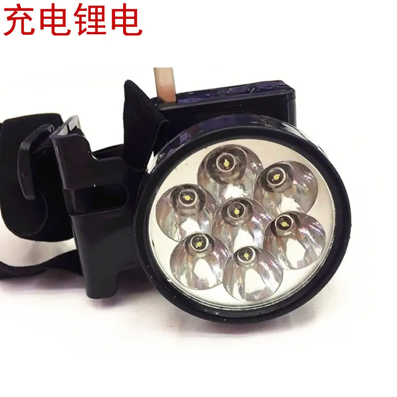 

Fishing Lights chui diao deng Rechargeable Headlamp Lithium Battery LED Light Two Tranches Transposition Ultra-Long Service Life