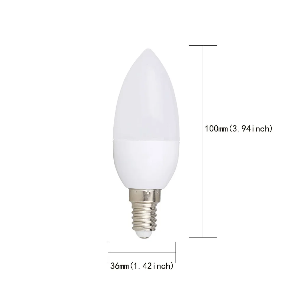 E14 3W светодиодный лампы в форме свечи лампы E14 E27 E12 B22 B15 110V 220V 2835 SMD канделябр лампа ампулы Bombillas домашний свет заменить 20 Вт галогенных ламп - Испускаемый цвет: E14