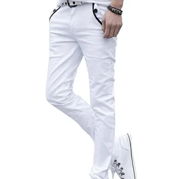 

Men Formal Business Pants Slim Casual Straight Leg Trousers Comfy Stretch Pockets Pants JL