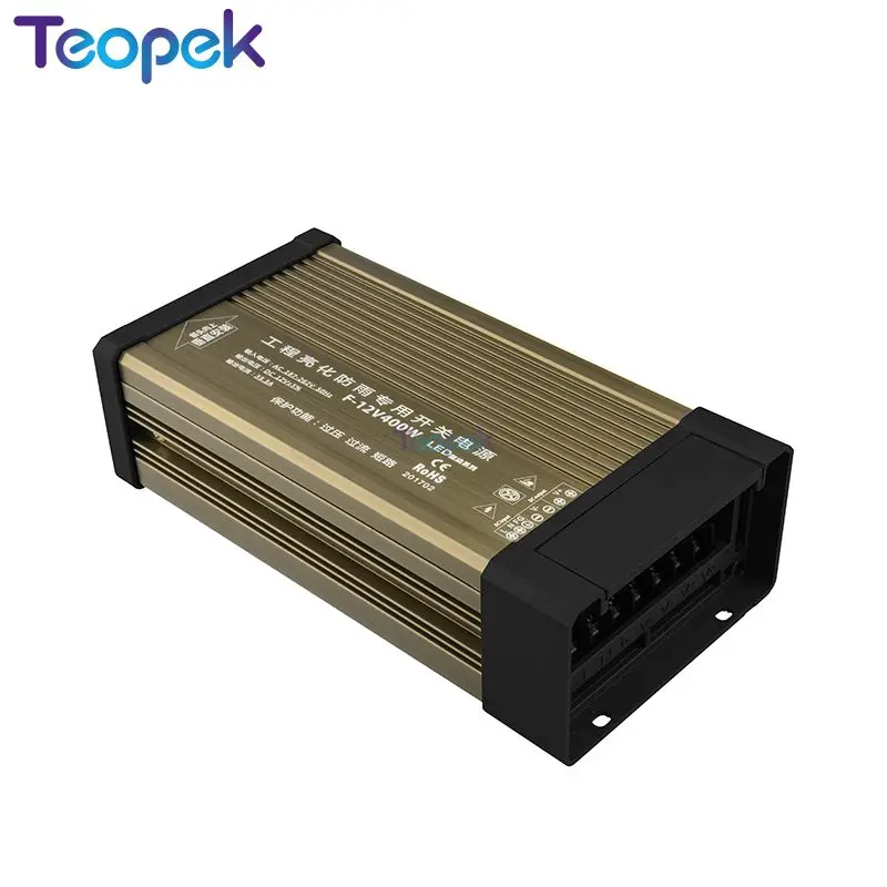 Непромокаемый переключатель Питание IP43 DC12V 60W 100W 150W 200W 300W 400W светодиодный трансформатор уличного постоянного Напряжение светодиодный Мощность