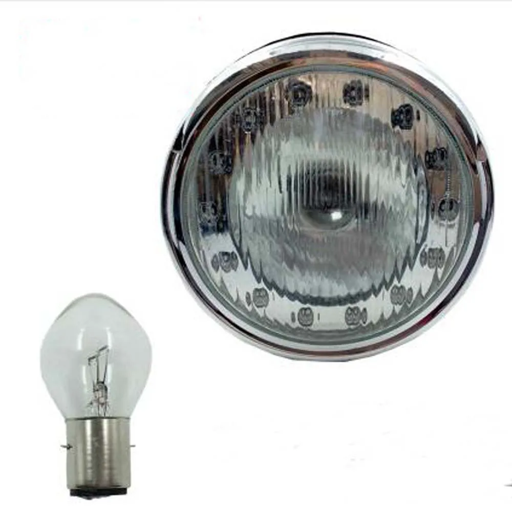 Electric Tricycle Headlights With Far And Near Light Ordinary Bulb Headlight Assembly 12/48/60/72 Spotlight
