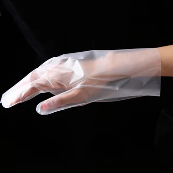 

100Pcs/box Food Plastic Disposable Gloves Home Kitchen BBQ Multifunction Clear Sanitary Gloves Fruit Vegetable Gloves