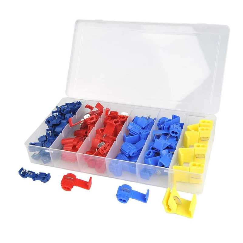 

65Pcs Wire Line Connector Terminal Joint Quick Connection Clip Wire Crimp Connector