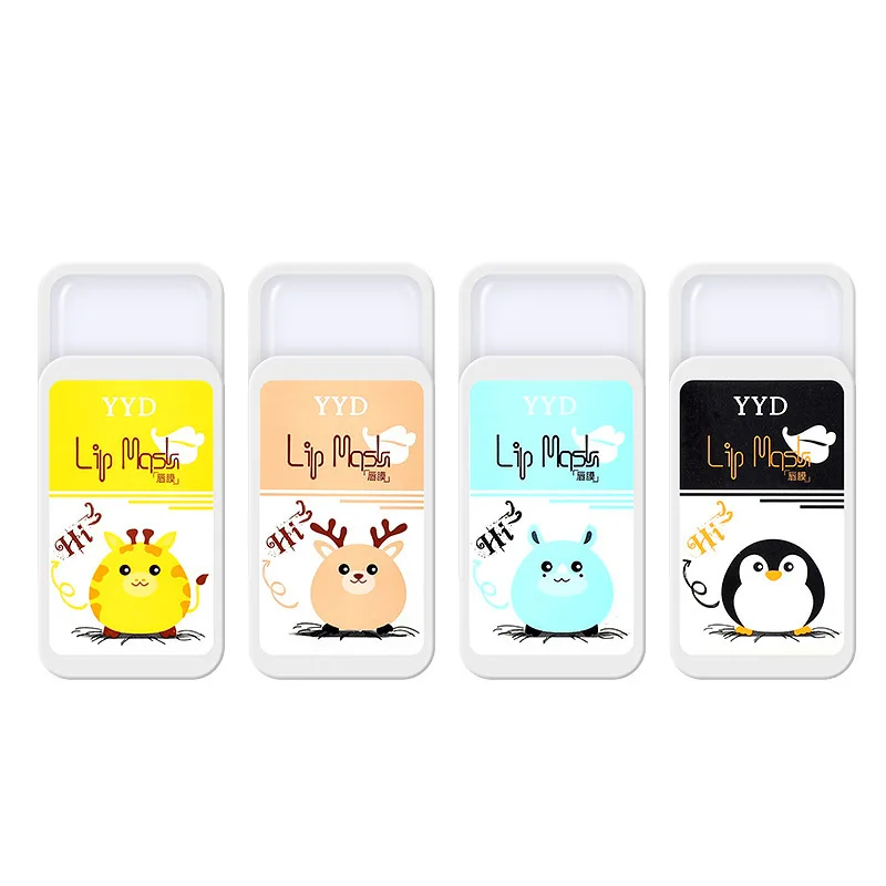 Innicare Cute Moisturizing Lip Mask Portable Lip Mask Exfoliating Labial Membrane Traveling Mini Lips Patch Korean Skin Care