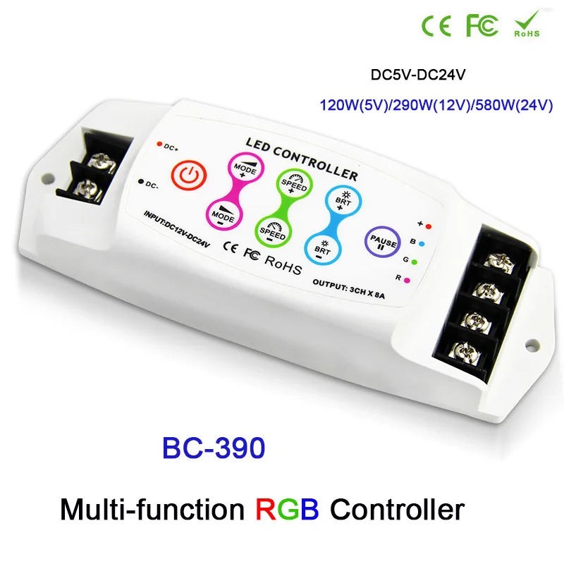 BC 390/BC 390RF DC5 24V 8А/CH * 3 Многофункциональный сенсорный контроллер панели ключ пульт