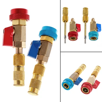 

Air Conditioning R134A Valve Core High Low Pressure Quick Remover Installer Tool