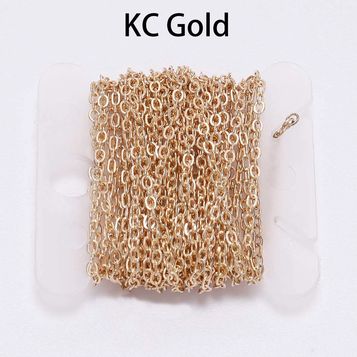 5M 1,5-2,5mm Kupfer Oval Link Halskette Kette Vergoldete Kette Für Schmuck Machen Erkenntnisse DIY Materialien Liefert Großhandel – Detail 11