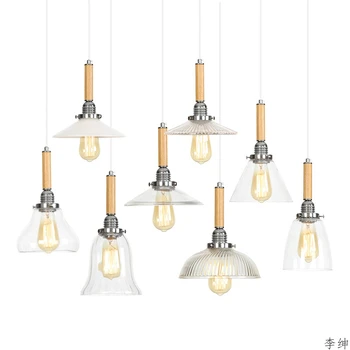 

Modern Industrial Lighting LED Pendant Lights Nordic Loft Glass Pendant Lamp Hanging Light Fixture Simple Indoor Decor Luminaire