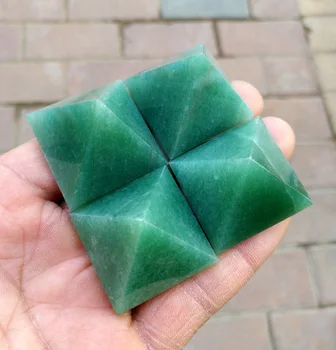 

Natural Green Dongling Pyramid Dongling Jade Pyramid Natural Green Dongling Stone Cutting, Polishing