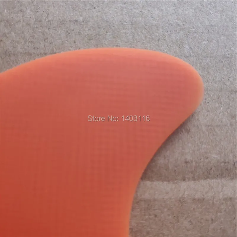 Оранжевые стеклопластиковые плавники для серфинговой доски Малый плавник