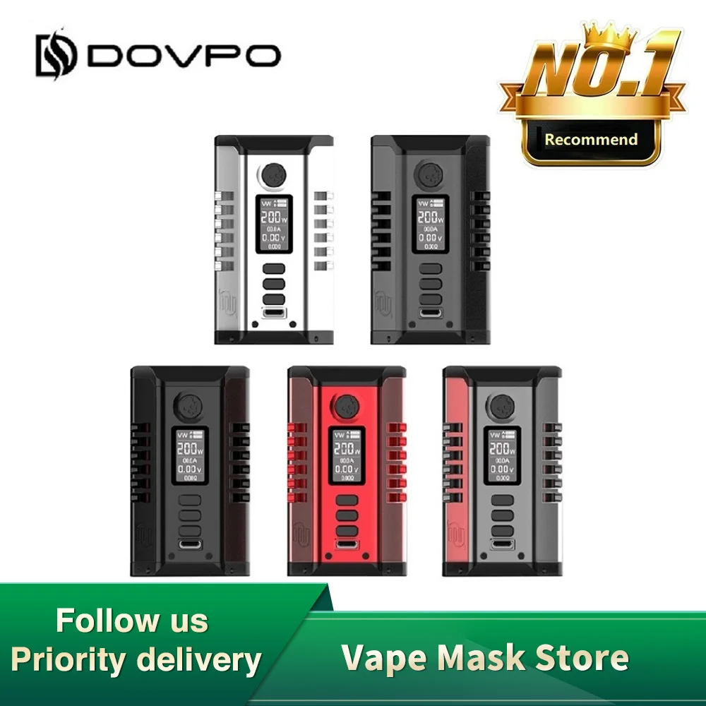 Новый Dovpo Odin 200 Вт бокс мод wi/ Max выход 0 96 дюйма TFT OLED экран коробка Vapor электронные