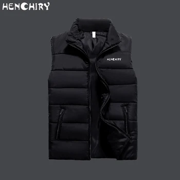 

HENCHIRY Winter Men Vest Fashion Man Sleeveless Vest Jacket Warm Jacket Plus Size Brand Men's Sleeveless Jackets Winter M-XXXXL