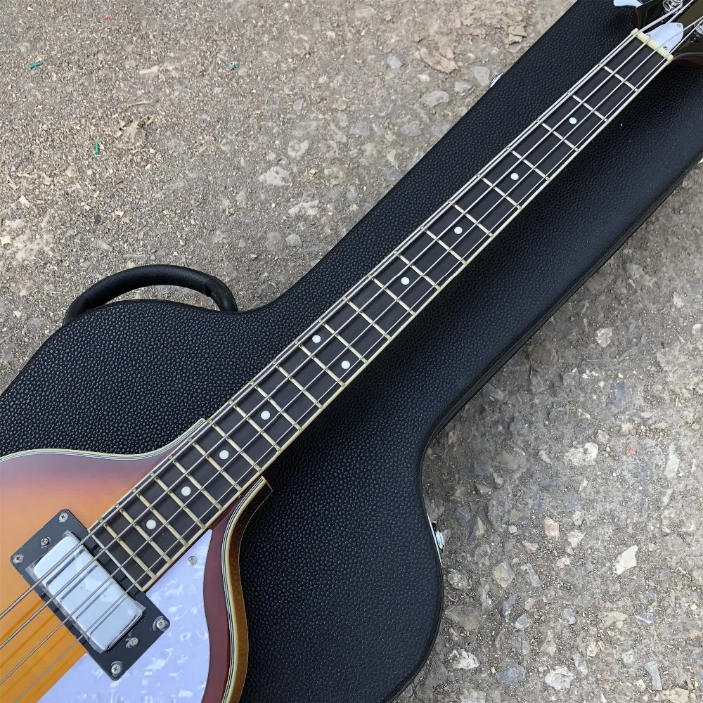 Фабрика Sunburst Hofner Скрипка 4 струны электрическая бас гитара BB2 значок серии Hofner табак burst Винтаж CT бас