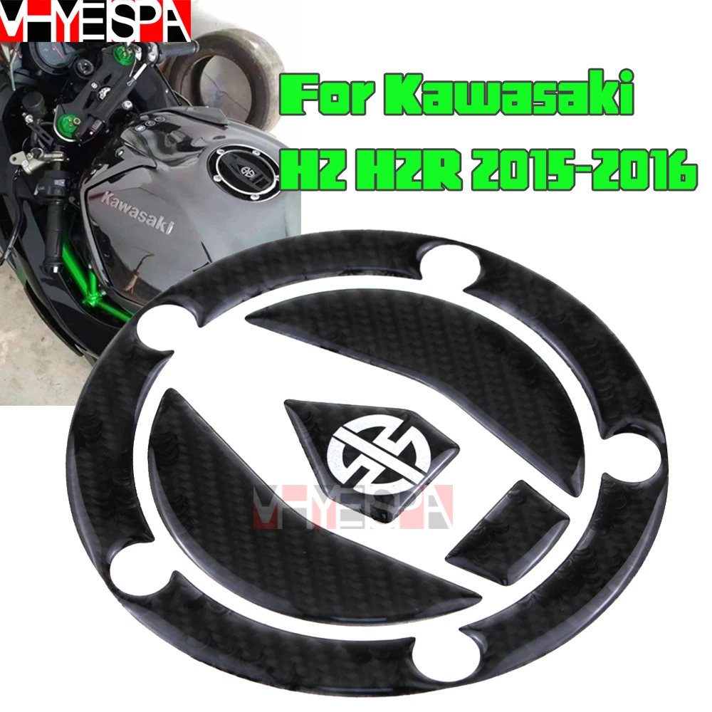 

Carbon Fiber Tank Pad Gas Cap Decal Protector Cover fit for Kawasaki H2 2015 2016 H2R 15 16 Z H2 H2r 2016