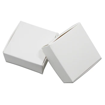 

9 sizes Gift Packaging White Paperboard Wedding Favor Box For Jewelry Candy Chocolate Bakery Baking Cake DIY Soap Packing Party