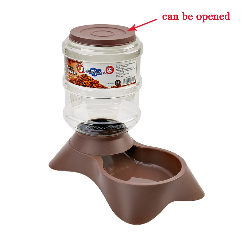 Feeding food Автокормушка для домашних животных, собака, кошка, поилка для собаки, вода, питьевая кошка, кормление, большой емкости, диспенсер для домашних животных, кошка, собака - Цвет: Feeding food