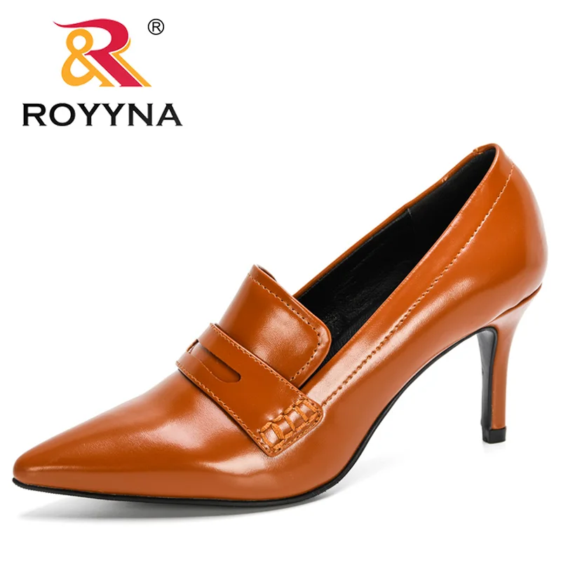 Dress Shoe Wedding-Shoes Thin-Heels Women Pumps Pointed-Toe ROYYNA New-Designers Original