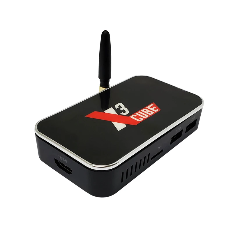 

X3 CUBE Amlogic S905X3 TV Box Android 9.0 TV Box Set Top Box 2.4G/5G WiFi 1000M 4K (2+16G)