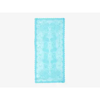 

Knitting Board Patterned Console Cover Sultan Turquoise