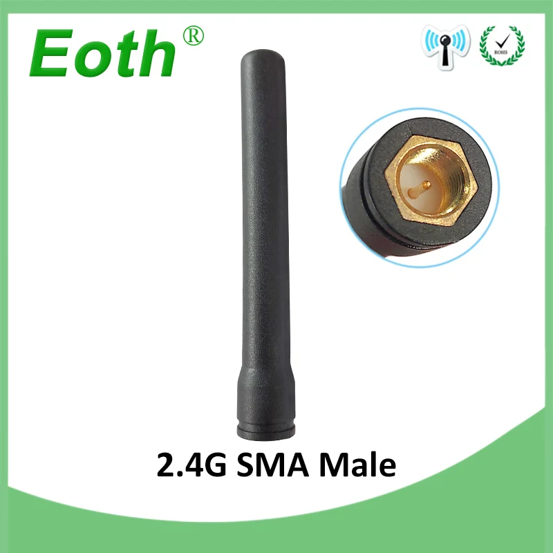 

1pcs 2.4GHz WIFI Antenna 2dBi-3dbi Aerial SMA Male connector 2.4G wi fi antena 2.4 ghz antenne wi-fi for Wireless Router antenas