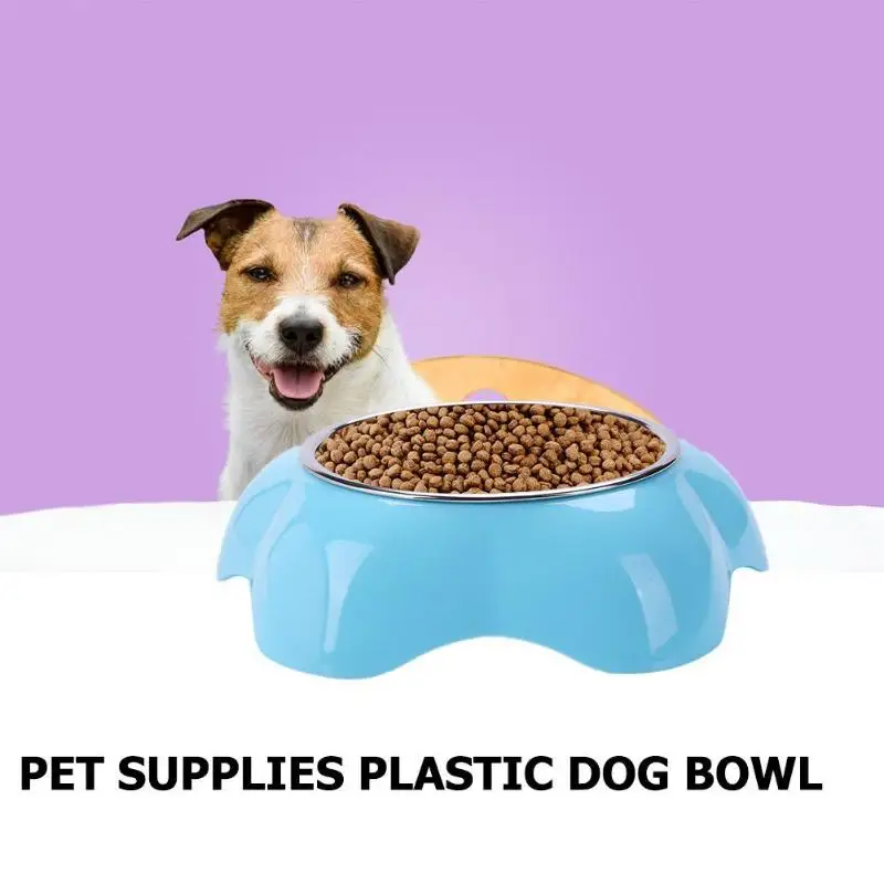Нержавеющая сталь Домашние животные двойная миска для собак и кошек Нескользящая питательная миска для собак