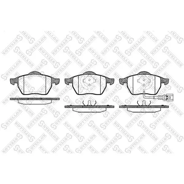 Колодки дисковые п.\ Audi A3 1.8/1.9TDi 96-03,VW Golf 1.8T/2.3 9